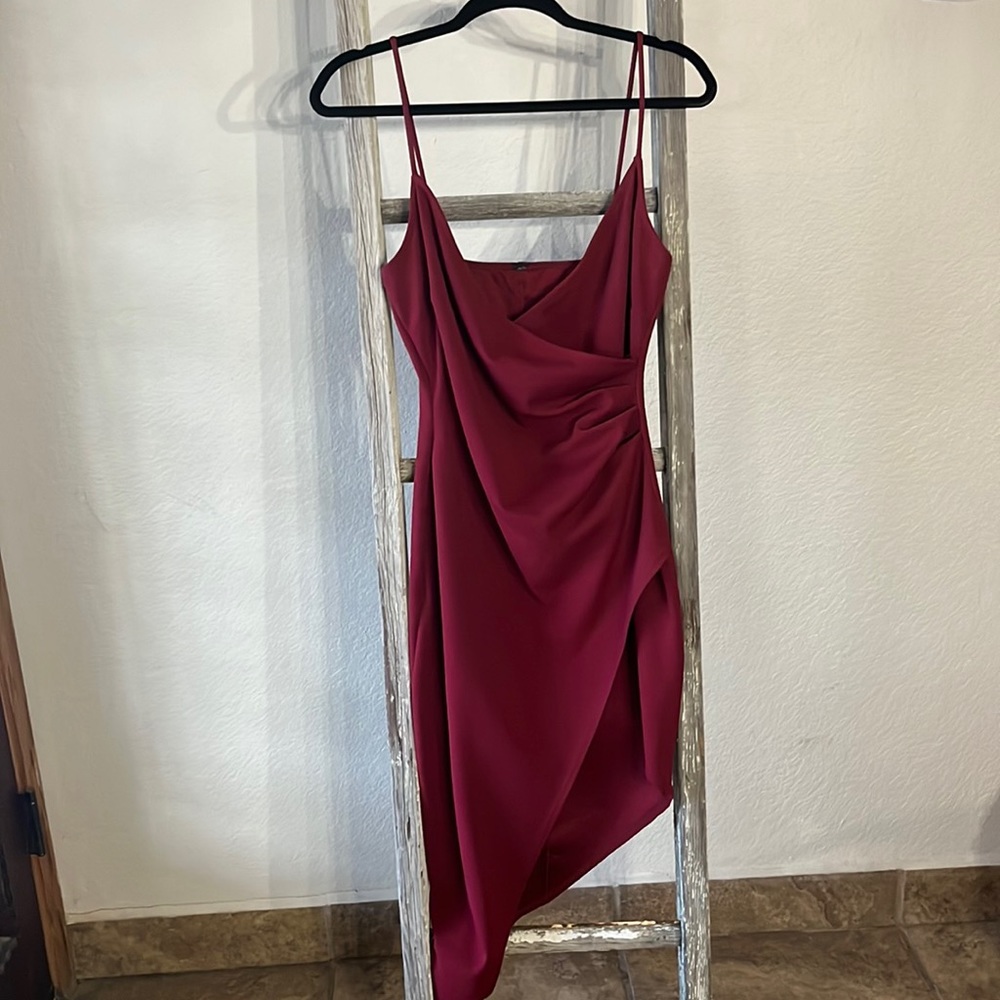 Burgundy Cocktail Dress
